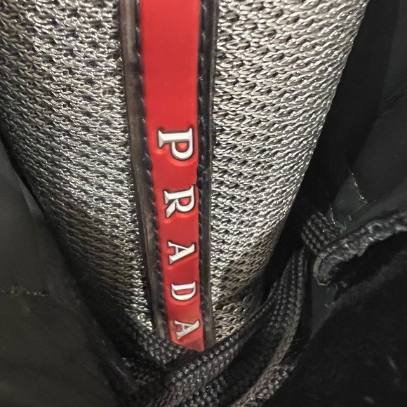 Prada America’s Cup high top suede sneakers, size 8 (style 4T 0341) - Picture 12 of 12